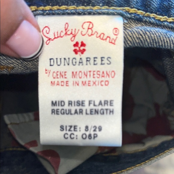 Lucky Brand Dungarees Classic Blue Denim Jeans size 8/29 - Picture 7 of 8